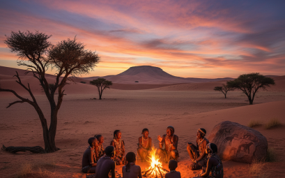 Secrets et légendes du désert kalahari à travers ses peuples