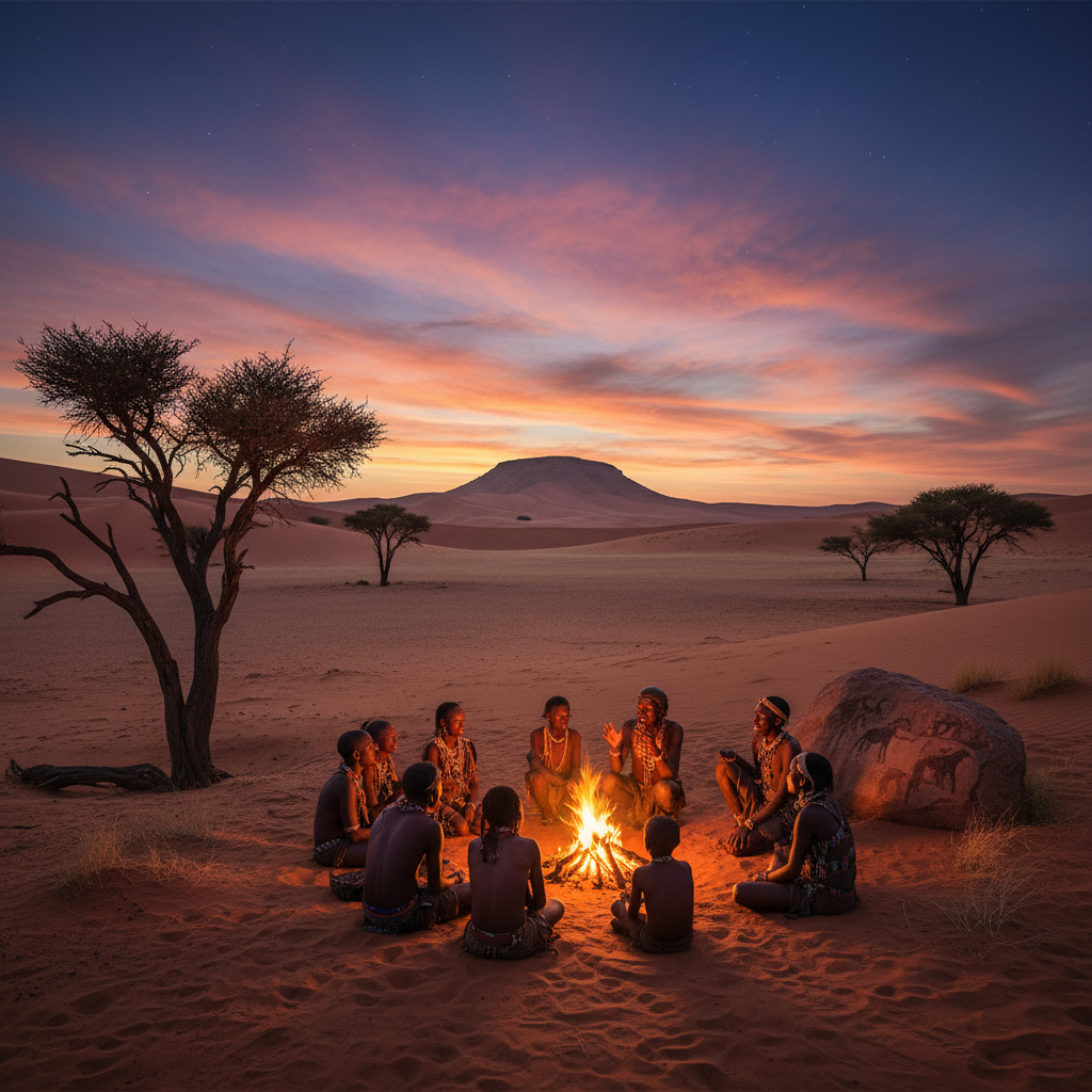 Secrets et légendes du désert kalahari à travers ses peuples